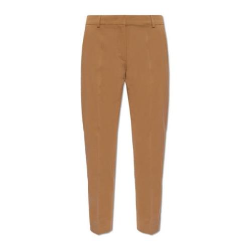 Lince plooi-voorkant broek Max Mara , Brown , Dames