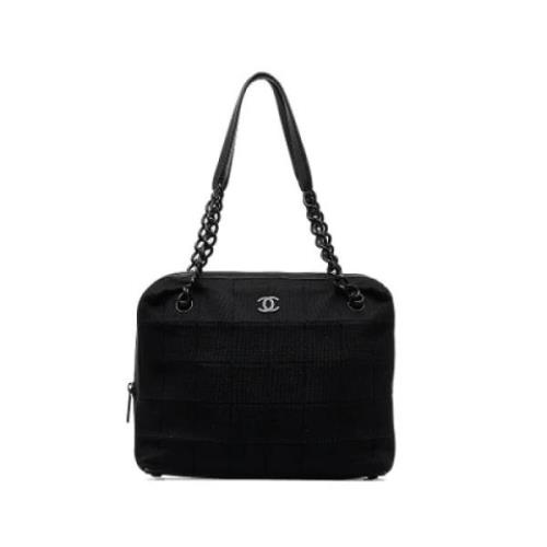 Pre-owned Cotton chanel-bags Chanel Vintage , Black , Dames