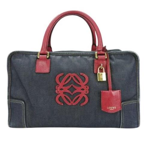 Pre-owned Denim handbags Loewe Pre-owned , Blue , Dames