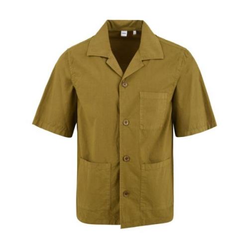 Short Sleeve Shirts Aspesi , Brown , Heren
