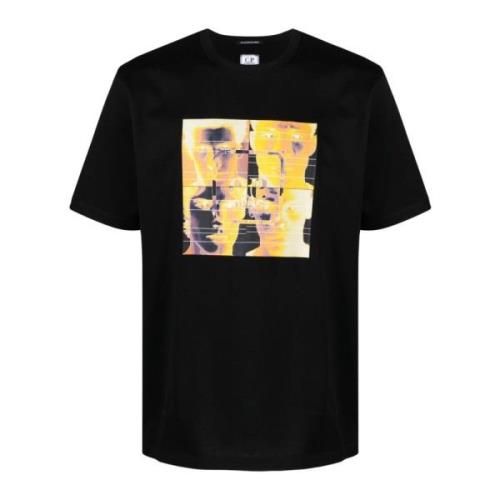 Metropolis Nero Print T-shirt C.p. Company , Black , Heren