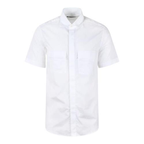 Short Sleeve Shirts Low Brand , White , Heren