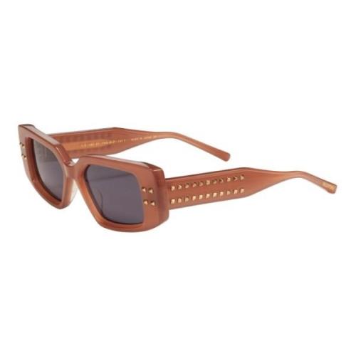 V-Cinque Sunglasses in Powder Pink Valentino , Gray , Unisex