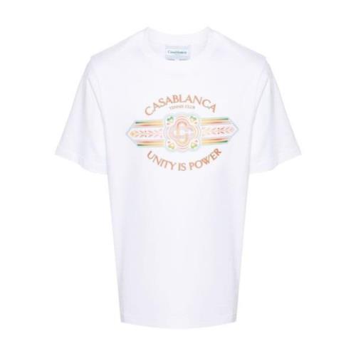 Eenheid Kracht T-shirt Casablanca , White , Heren