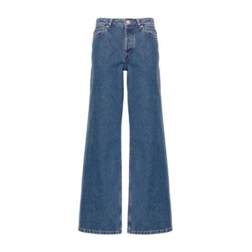 Wide Jeans A.p.c. , Blue , Dames