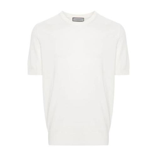 T-Shirts Canali , White , Heren