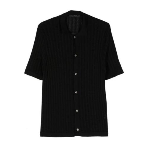 Short Sleeve Shirts Tagliatore , Black , Heren