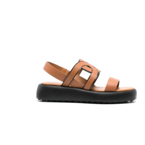 Flat Sandals Tod's , Brown , Dames