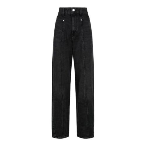 Straight Jeans Isabel Marant , Black , Dames