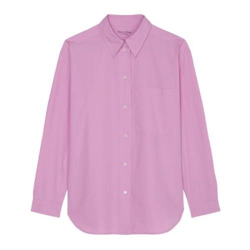 Boyfriend shirt blouse oversized Marc O'Polo , Purple , Dames