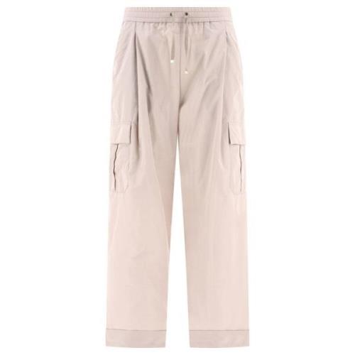 Straight Trousers Herno , Pink , Dames
