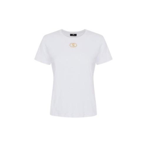 T-Shirts Elisabetta Franchi , White , Dames