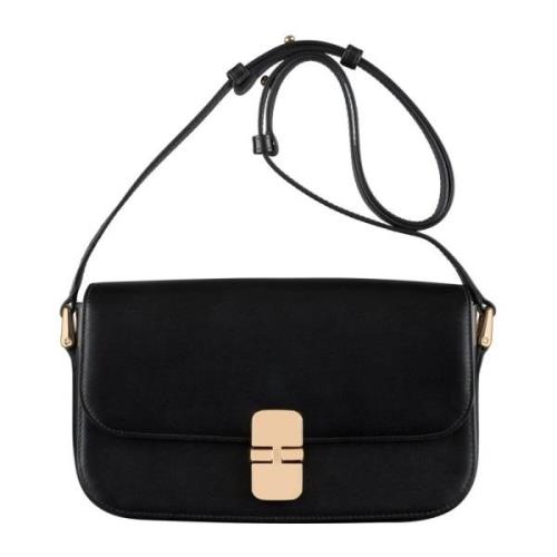 Grace Baguette Crossbody Tas A.p.c. , Black , Dames