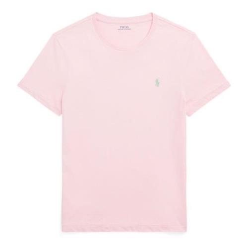 Geborduurd Katoenen T-shirt Ralph Lauren , Pink , Heren