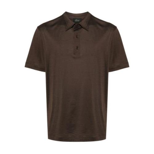 Polo Shirts Brioni , Brown , Heren
