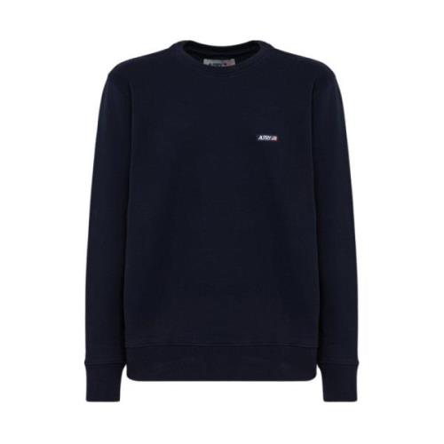 Logo Crewneck Sweatshirt Autry , Blue , Heren