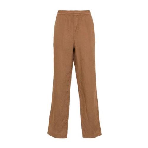 Wide Trousers Aspesi , Brown , Heren