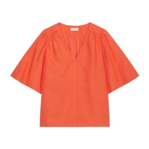 Regelmatige korte mouwen blouse Marc O'Polo , Orange , Dames