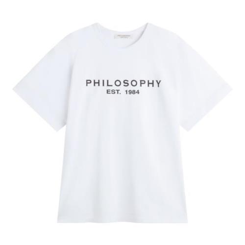 T-Shirts Philosophy di Lorenzo Serafini , White , Dames