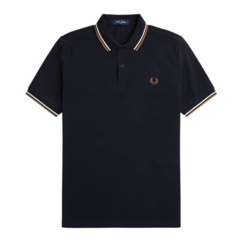 Blauwe T-shirts en Polos Collectie Fred Perry , Blue , Heren