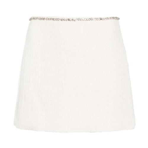 Midi Skirts N21 , White , Dames