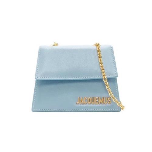 Pre-owned Leather crossbody-bags Jacquemus Pre-owned , Blue , Dames