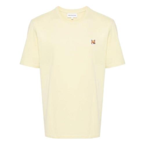 T-Shirts Maison Kitsuné , Yellow , Heren