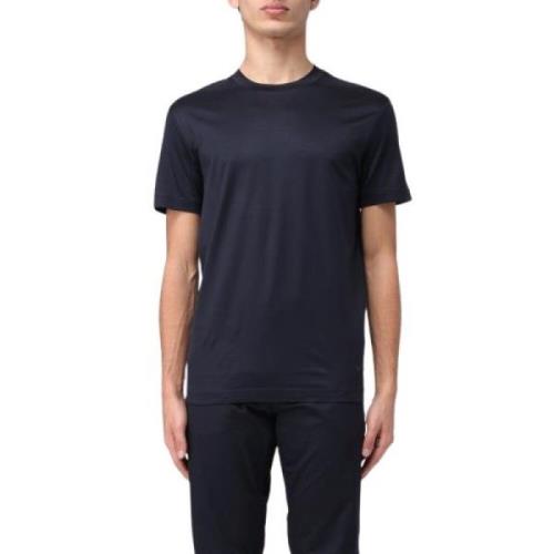 Blauwe T-shirts en Polos Emporio Armani , Blue , Heren