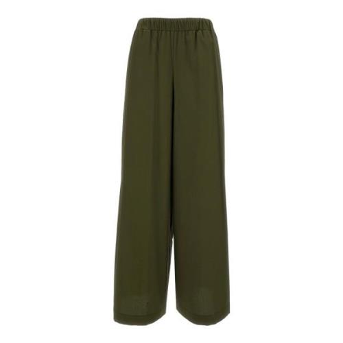Wide Trousers Federica Tosi , Green , Dames