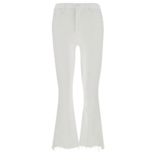 Witte Insider Crop Jeans Mother , White , Dames