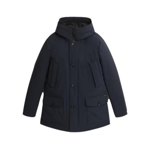 Navy Blue Arctic Stretch Parka Woolrich , Blue , Heren