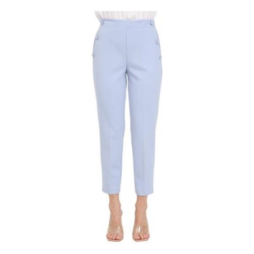 Cropped Trousers ViCOLO , Blue , Dames