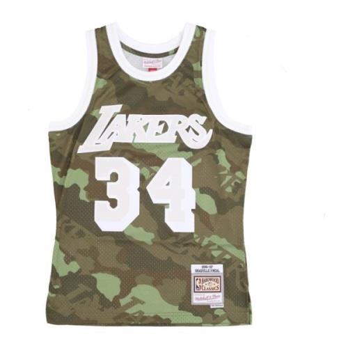 Shaquille O'Neal Ghost Green Camo Shirt Mitchell & Ness , Multicolor ,...