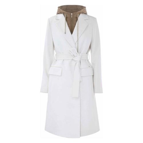 Belted Coats Kocca , White , Dames