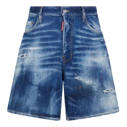 Denim Shorts Dsquared2 , Blue , Heren