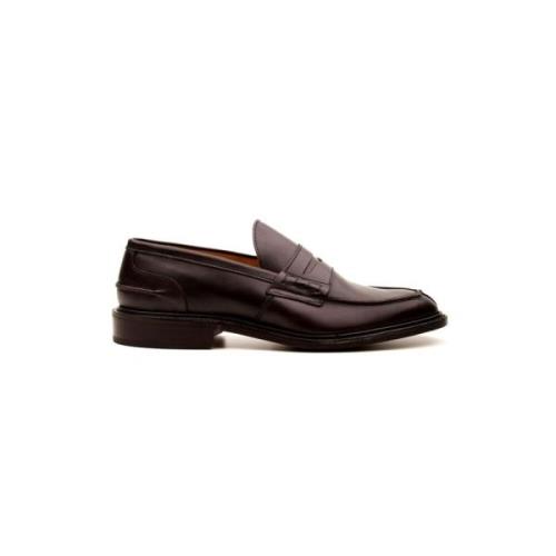 Bruine James Leren Mocassins Tricker's , Brown , Heren