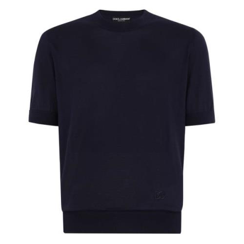 Blauwe T-shirts en Polos Dolce & Gabbana , Blue , Heren