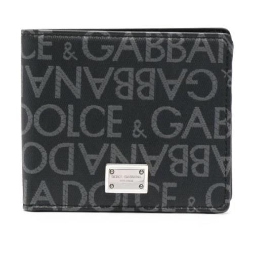 Zwarte Portemonnees voor Mannen Dolce & Gabbana , Black , Heren
