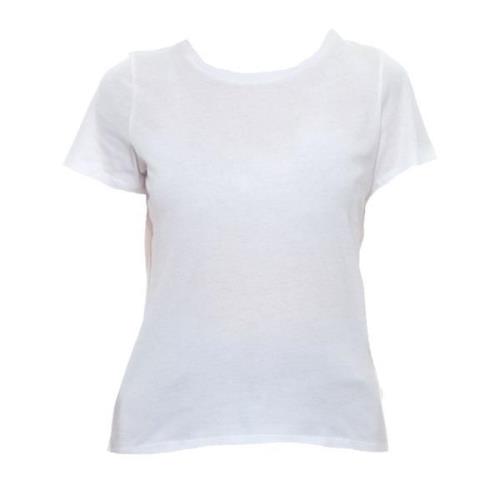 Gestreept T-shirt en Polo Set Majestic Filatures , White , Dames