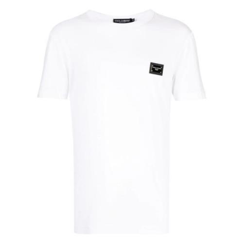 Witte T-shirts en Polos Dolce & Gabbana , White , Heren