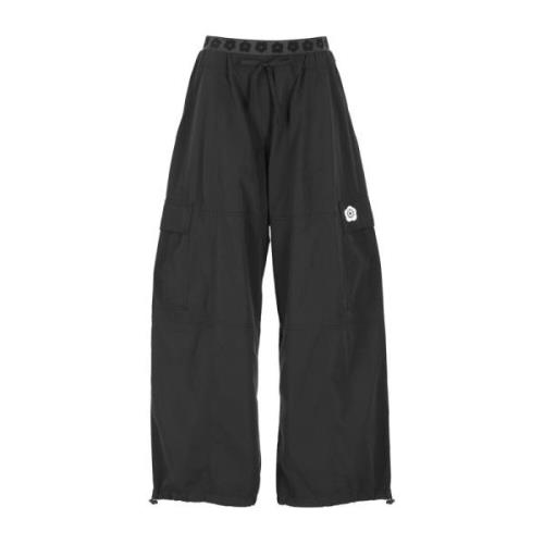 Wide Trousers Kenzo , Black , Dames