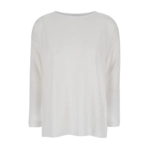 Long Sleeve Tops Allude , White , Dames