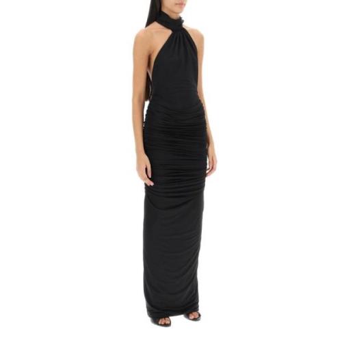 Gedrapeerd Jersey Maxi Jurk Giuseppe Di Morabito , Black , Dames