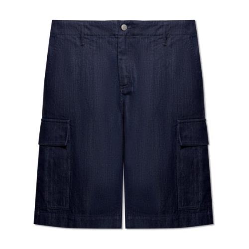 Denim shorts Yves Salomon , Blue , Heren
