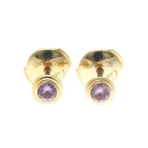Pre-owned Rose Gold earrings Cartier Vintage , Yellow , Dames
