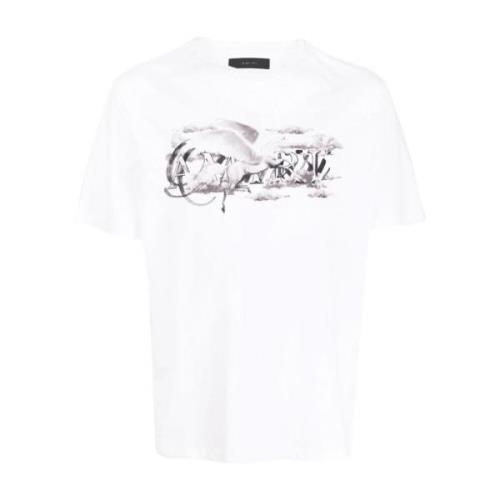 Pegasus Script Logo T-shirt Amiri , White , Heren