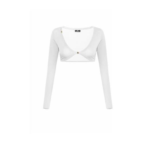 Ivory Sweaters voor Vrouwen Elisabetta Franchi , White , Dames