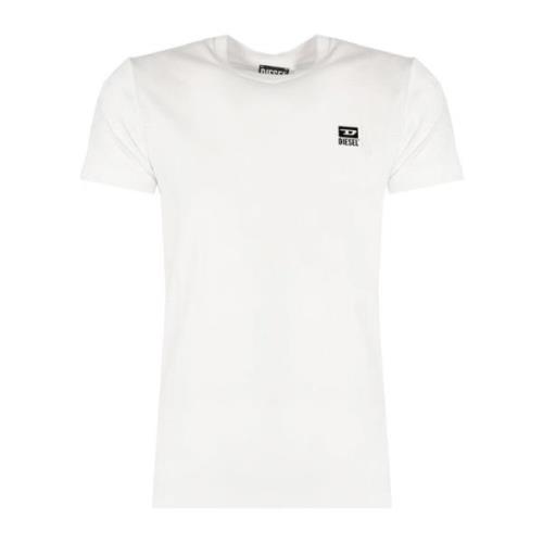 Klassieke Ronde Hals T-Shirt Diesel , White , Heren