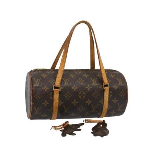 Pre-owned Canvas handbags Louis Vuitton Vintage , Brown , Dames