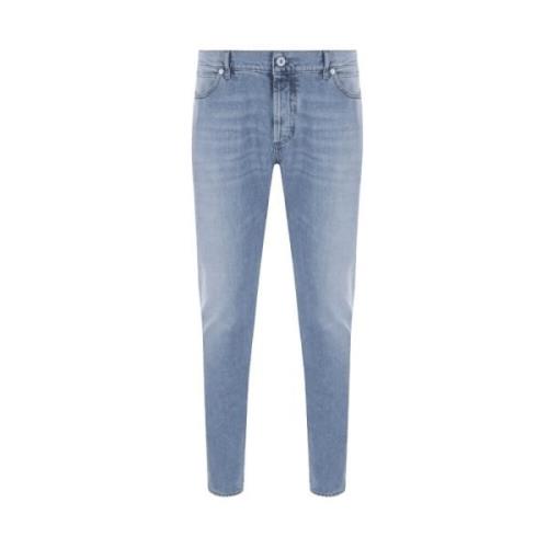 Klassieke Denim Jeans Balmain , Blue , Heren